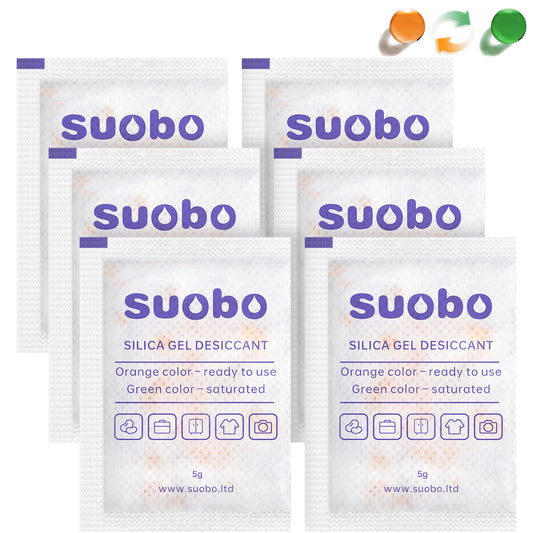 Silica Gel Packets, 5 Gram 120 Packs Moisture Absorbers for Food Grade, Desiccant Packs for Storage with Color Indicating,